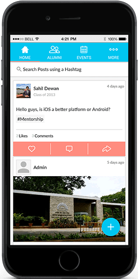 The Alumni App UI